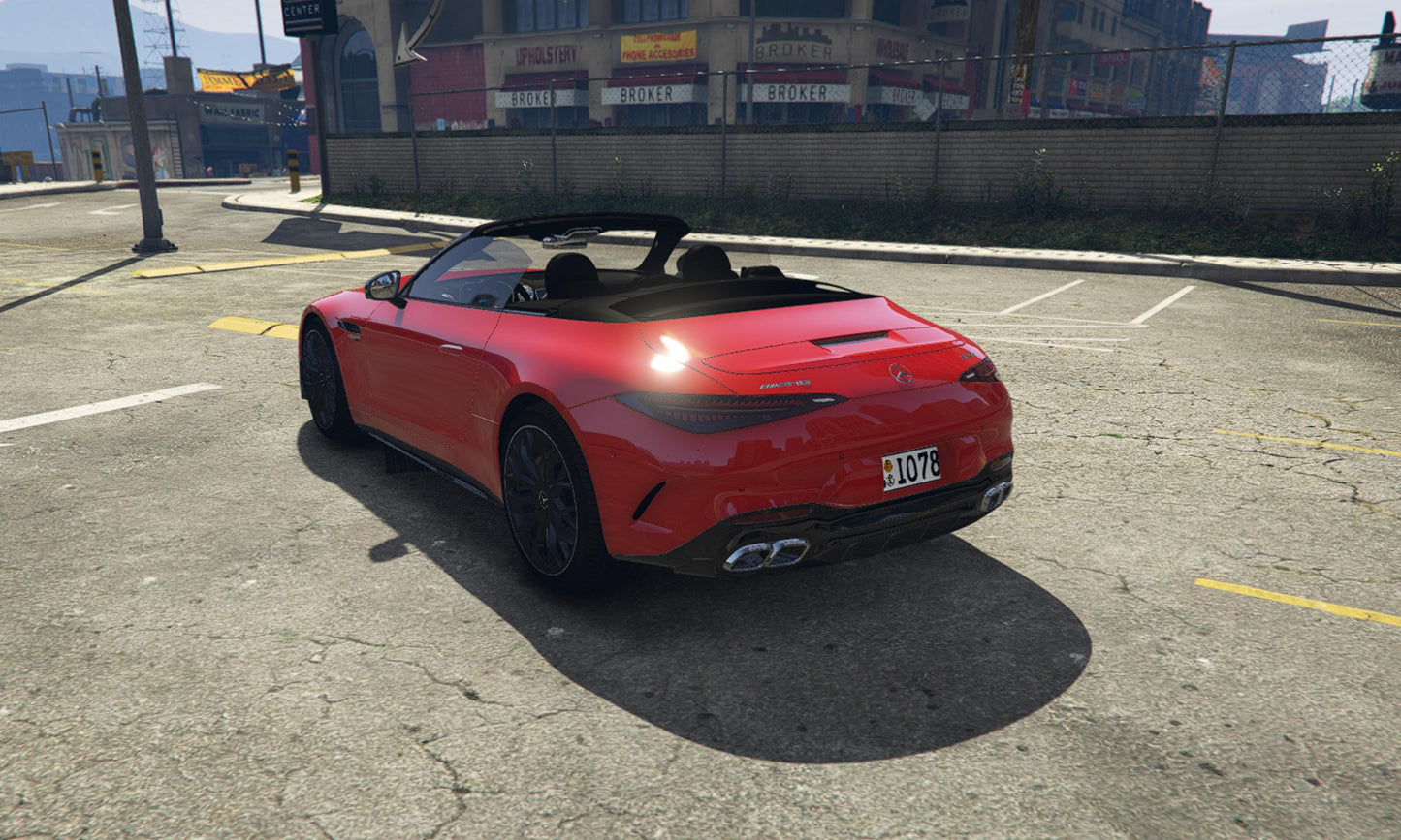 FiveM Mercedes-AMG SL Add-On: Luxury Convertible Sports Car