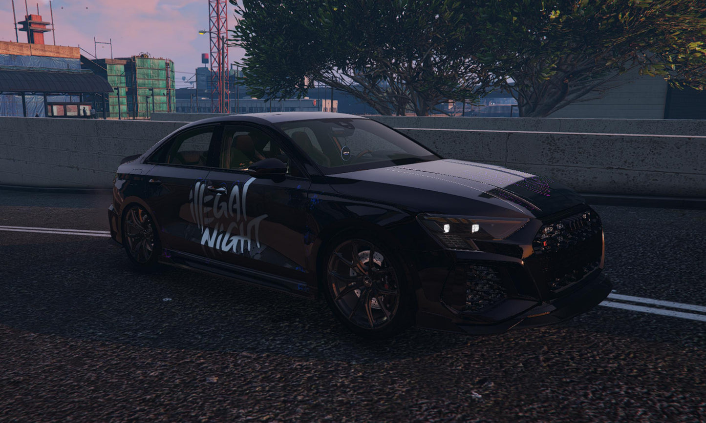 FiveM Illegal Night Car: Audi RS Inspired, Street Racing Add-On