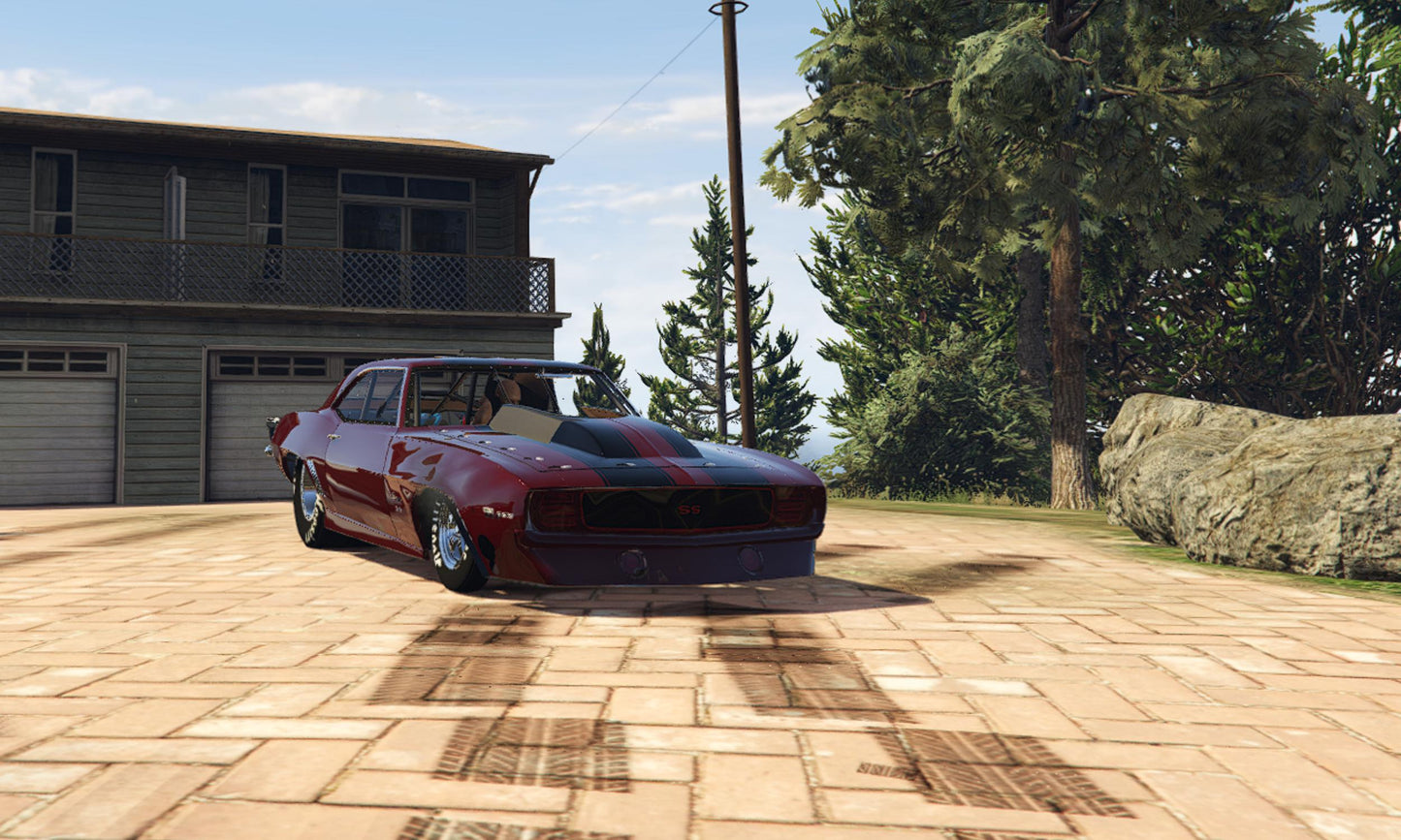 FiveM Drag Car Mod: 300+ MPH Muscle Car - 5 Color Pack
