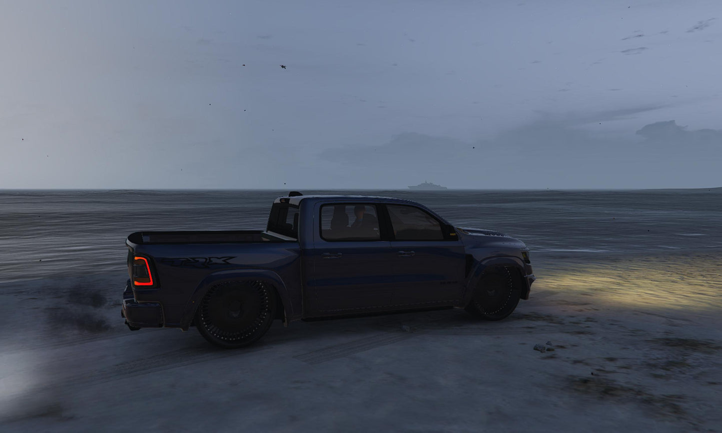 FiveM Car Mod: Black Ford Ram Pickup Truck for Roleplay