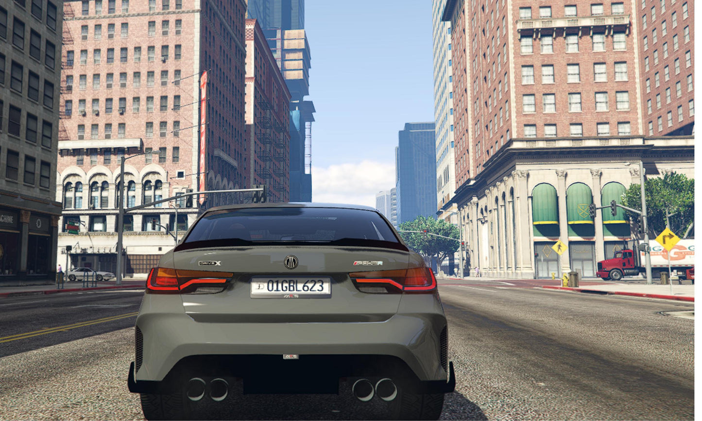 FiveM Debadged BMW Sedan: 4K Realistic Vehicle Mod
