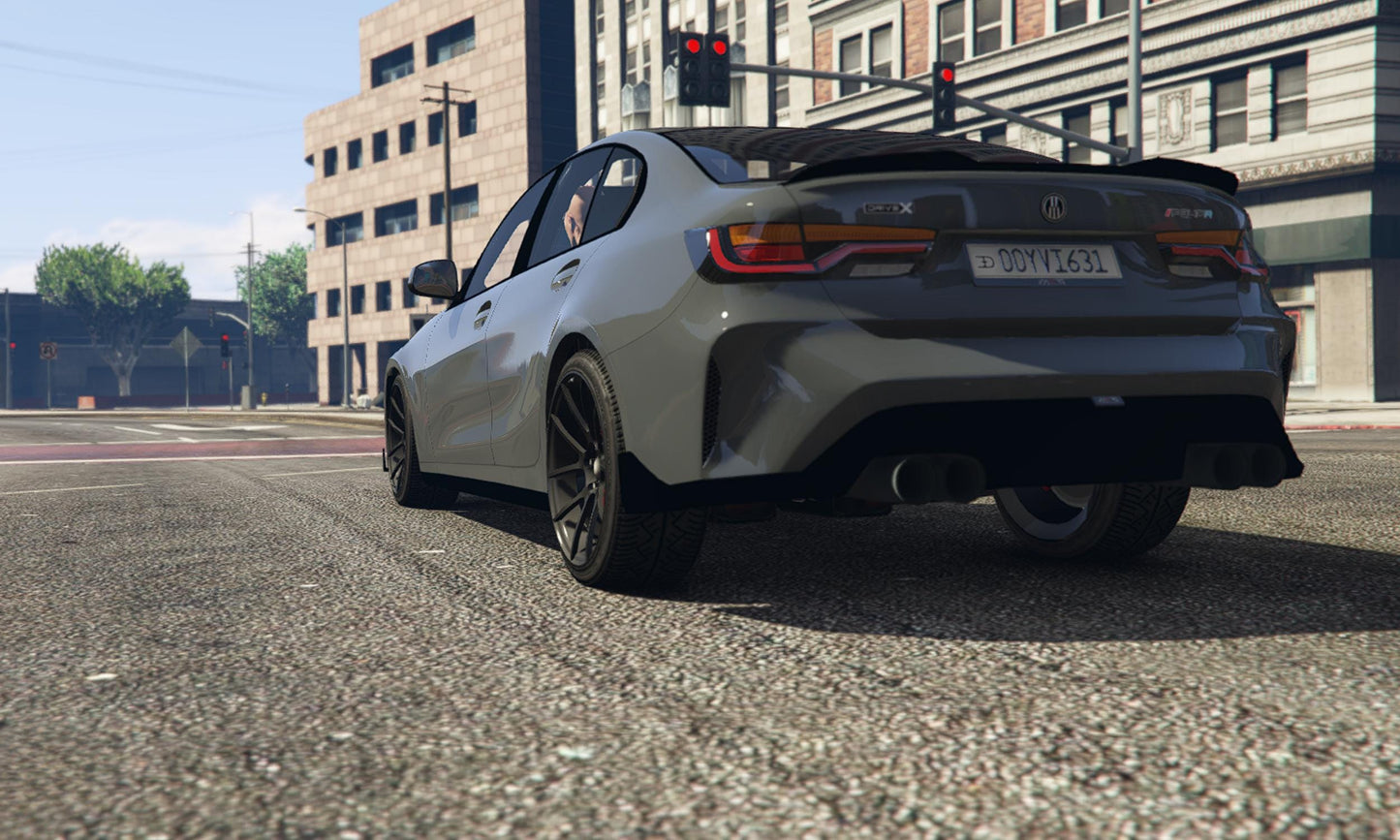 FiveM Debadged BMW Sedan: 4K Realistic Vehicle Mod