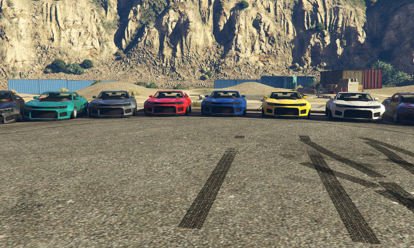 FiveM Premium Muscle Car | 8 Color Variants | Debadged Custom Vehicle | 4K Textures | Drag & Drop Install | RP - Racing Ready, Fivem Vehicle