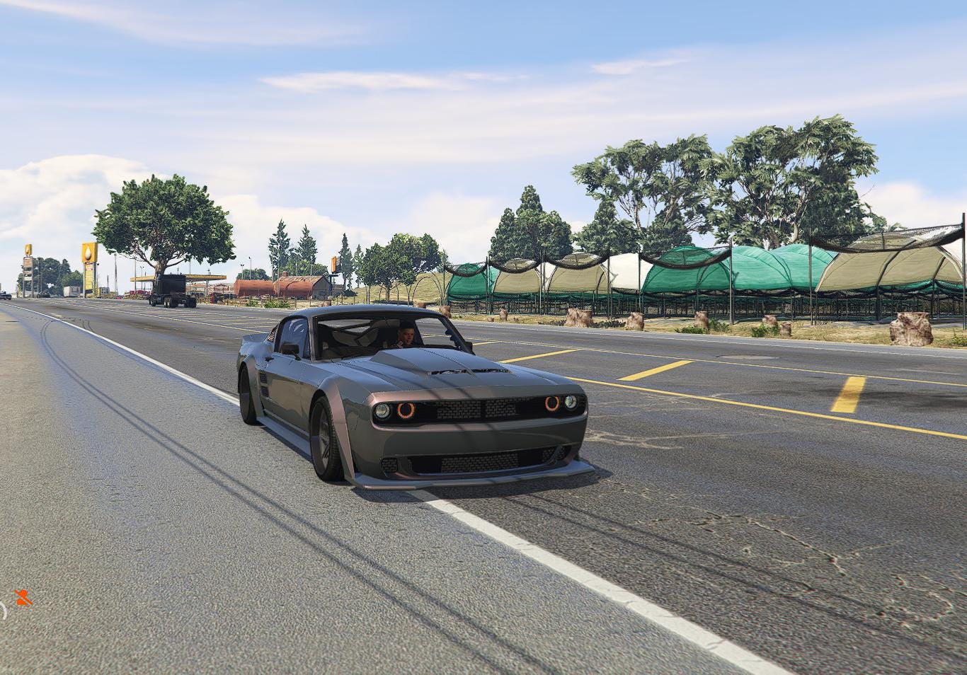 FiveM Debadged Muscle Car Mod: Custom Widebody, 5 Colors