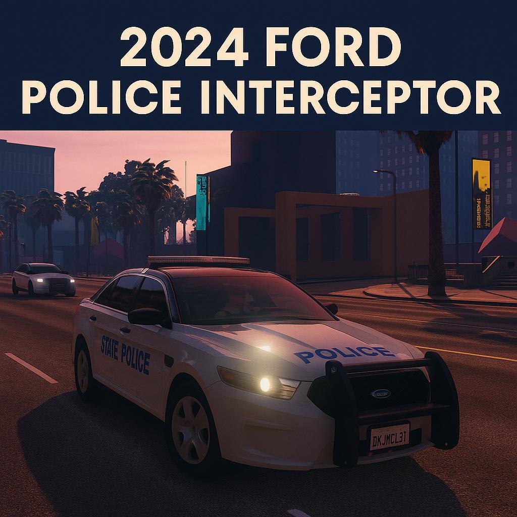 2024 Ford Police Interceptor - FiveM Ready Law Enforcement Vehicle