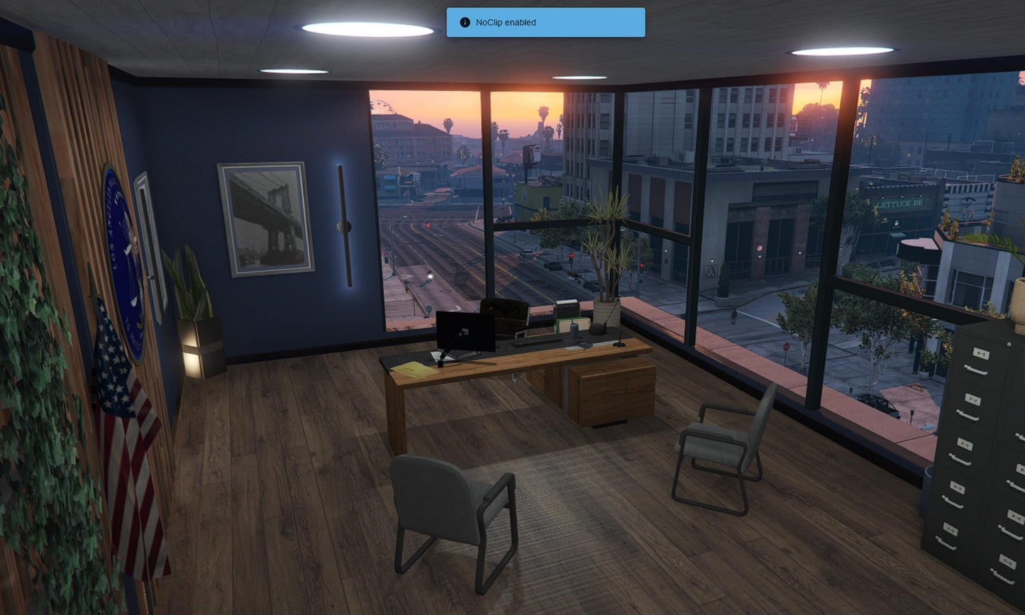 FiveM Police Station MLO: Modern Interior, Conference Rooms & Parking Lot