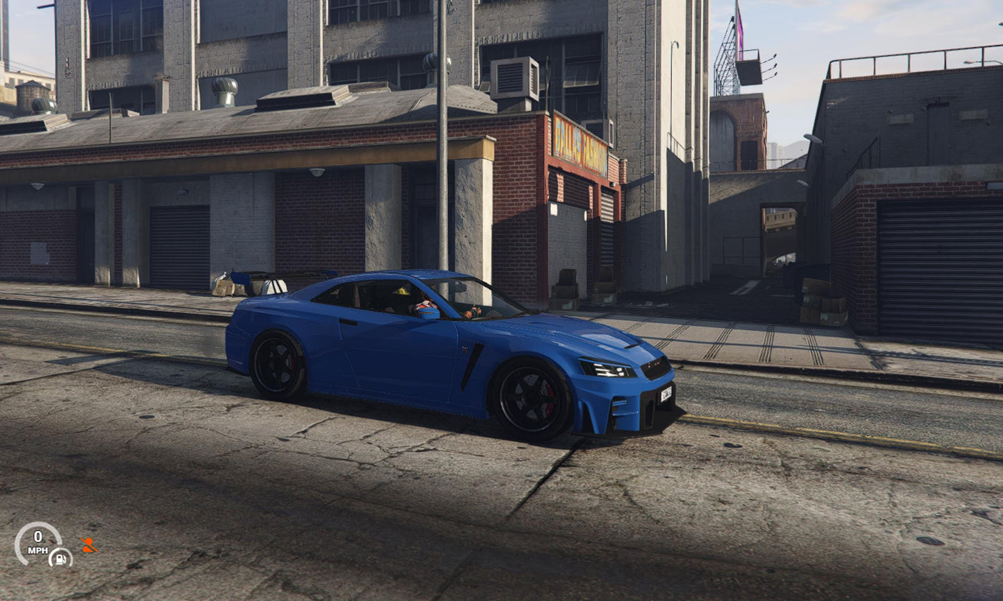 FiveM Nissan GT-R R35 Add-On Vehicle: JDM Drag & Drift Car