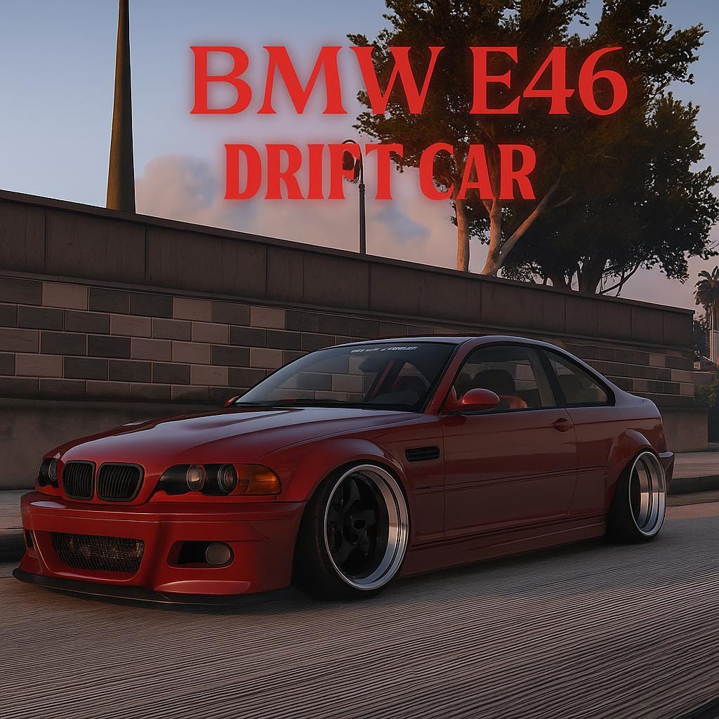 FiveM BMW E46 Drift Car: Optimized Drag & Drop Vehicle (Digital Download