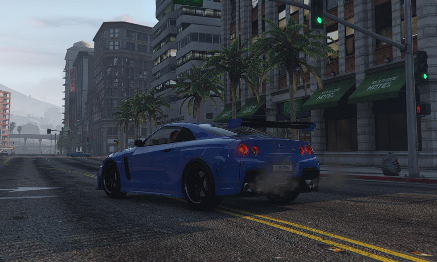 FiveM Nissan GT-R R35 Add-On Vehicle: JDM Drag & Drift Car