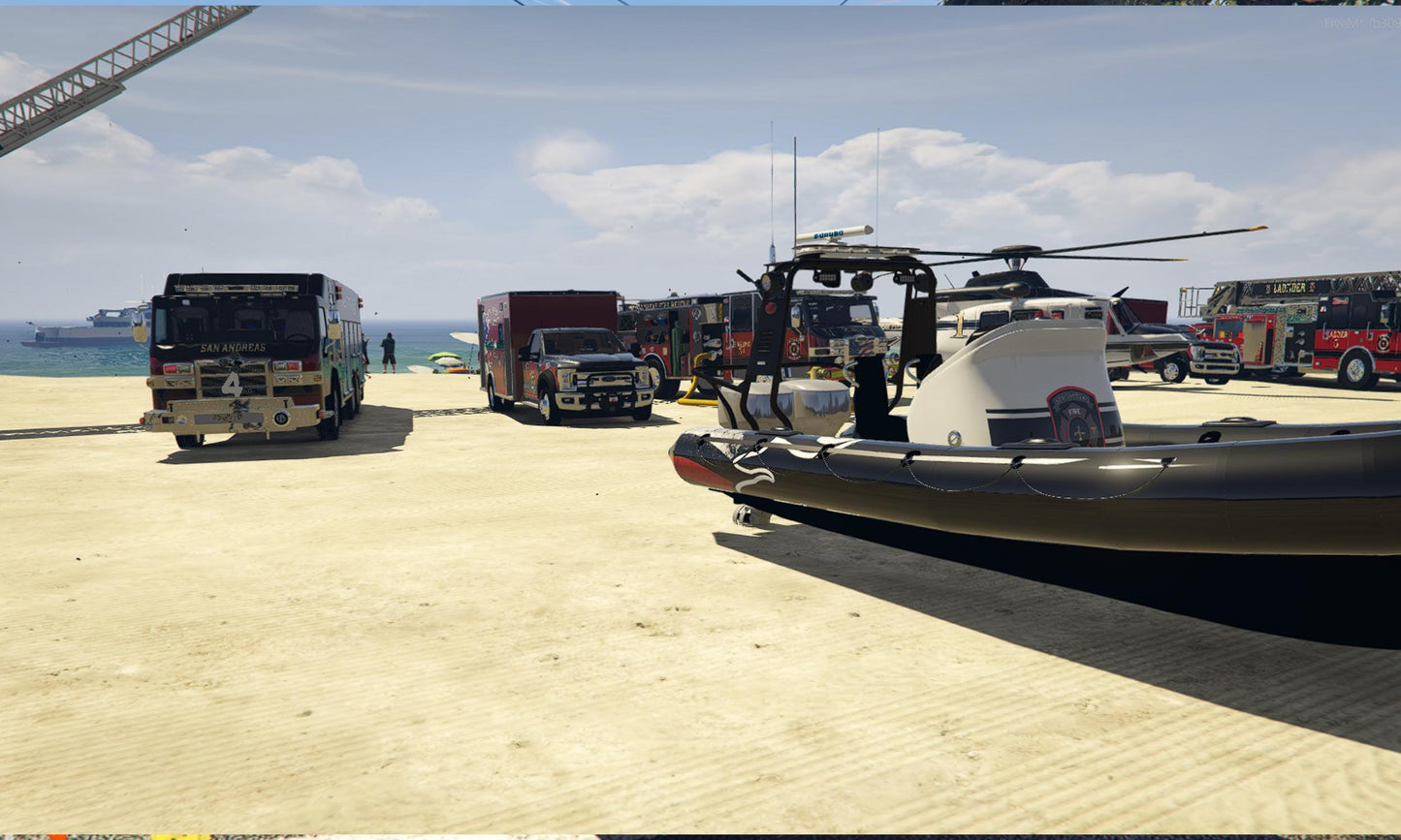FiveM Emergency Vehicle Pack: Fire Trucks, Ambulances, Rescue Vehicles