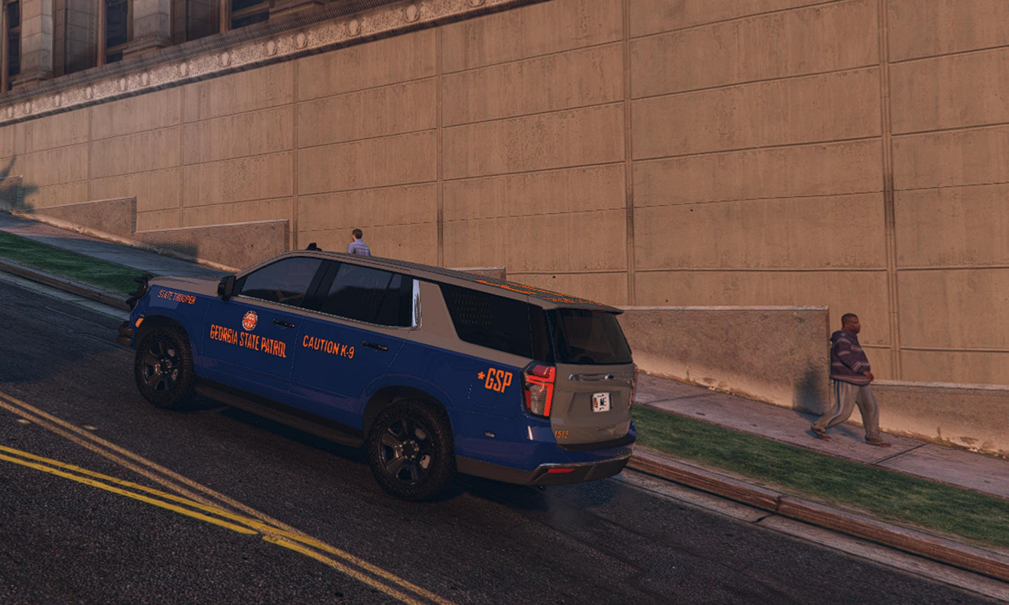 FiveM Georgia State Patrol Chevrolet Tahoe: Optimized Police SUV