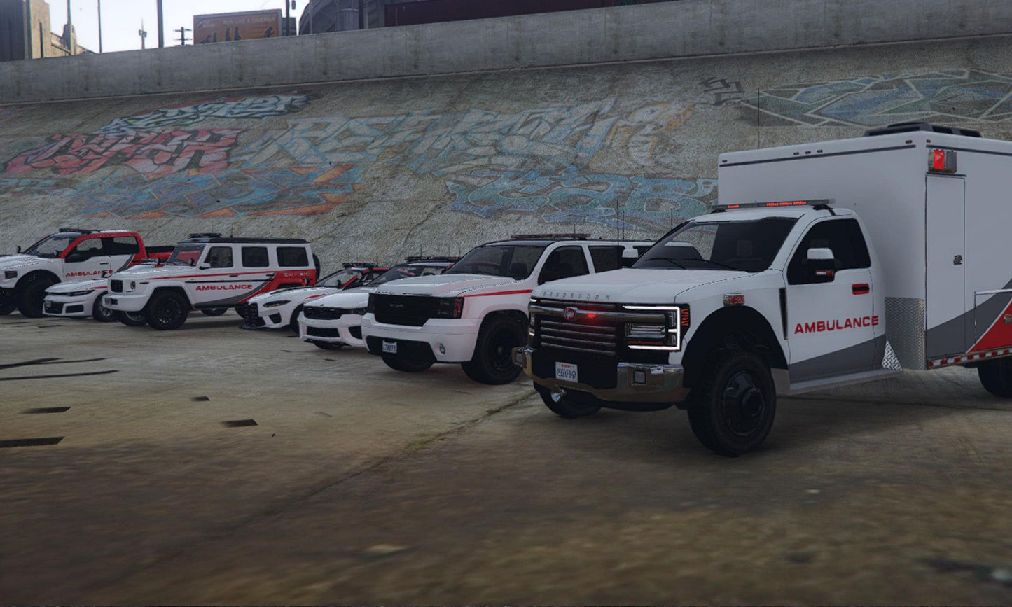 FiveM Emergency Vehicles Pack: Medical RP Ambulance, Trucks & Helicopter