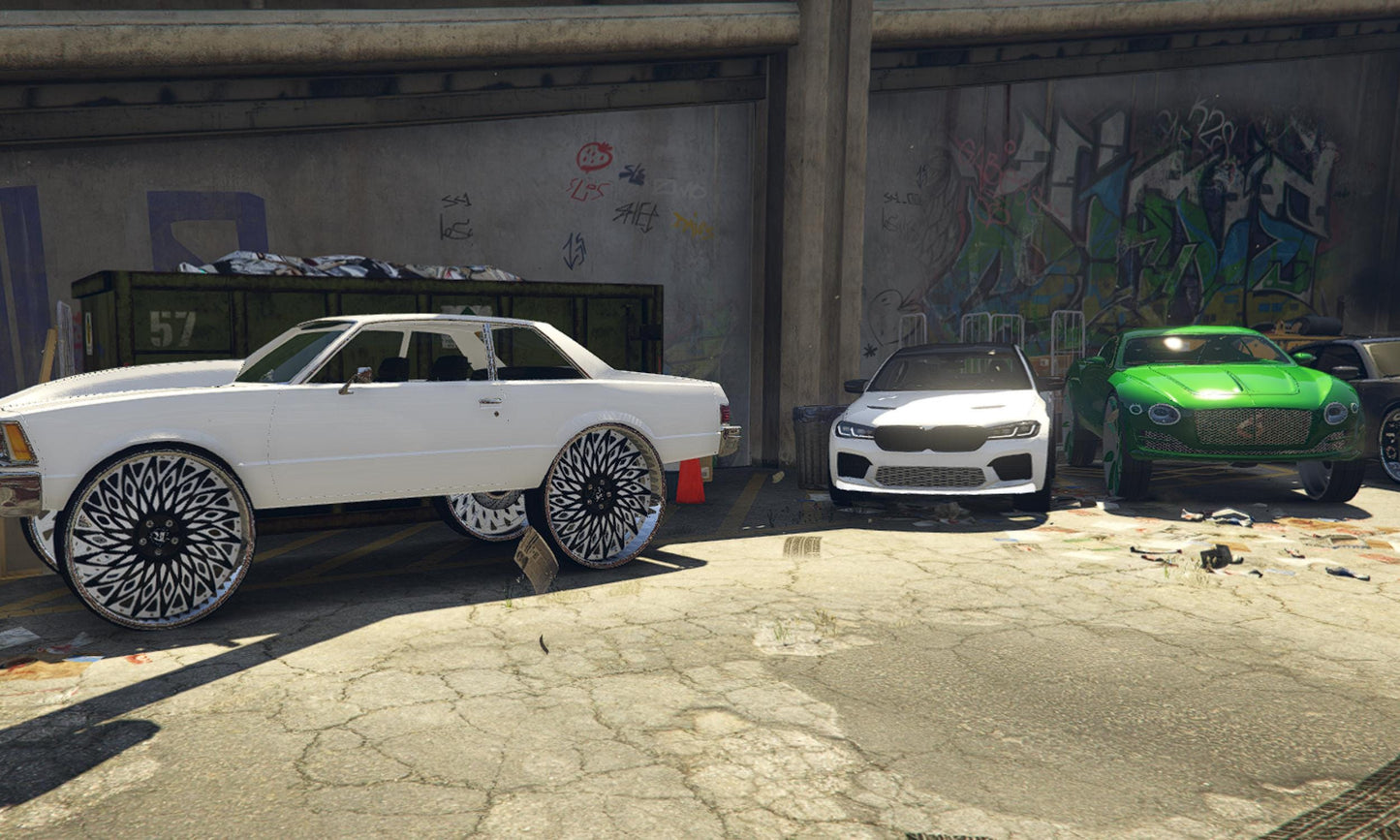 FiveM Debadged Donk Car Pack: Custom Lowrider Style, RP Ready