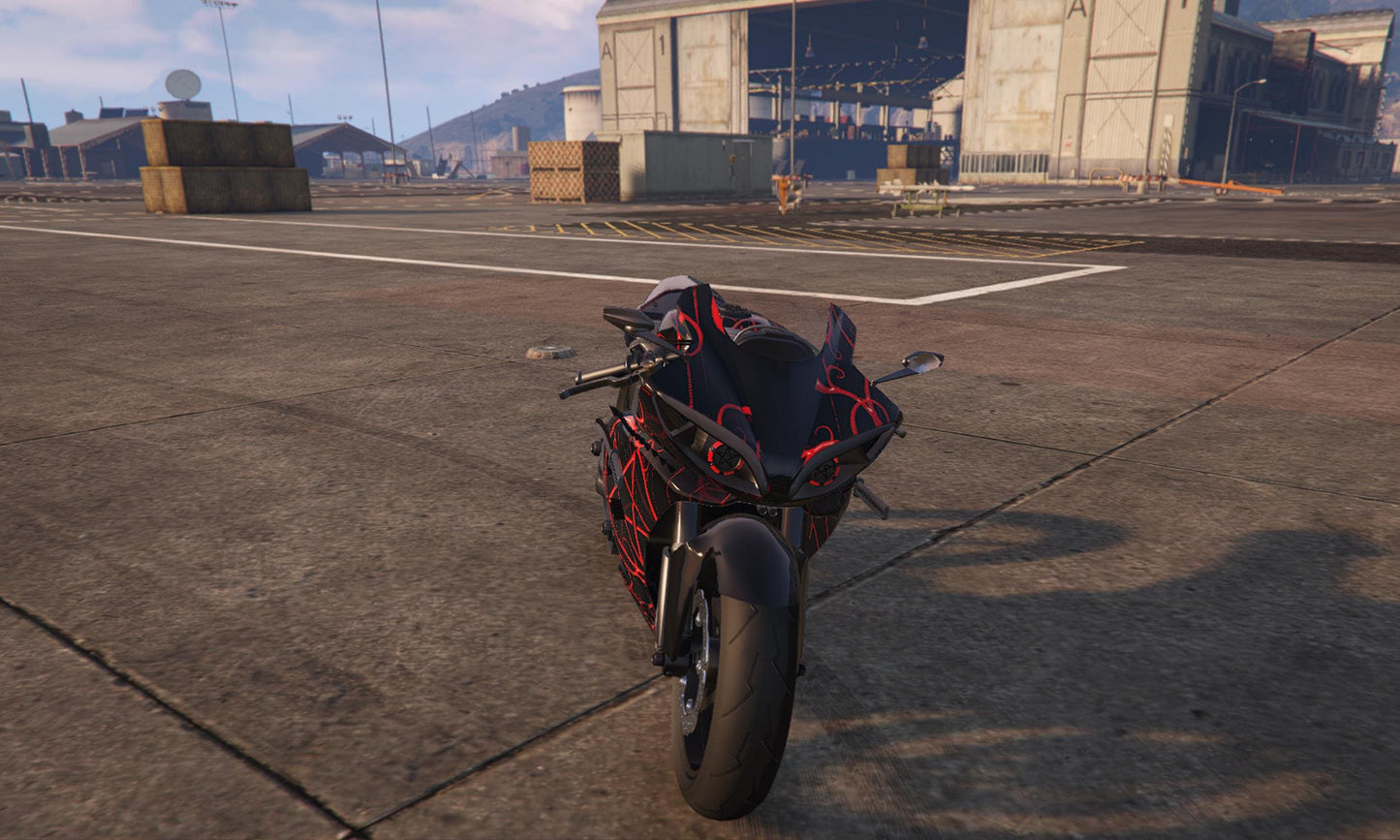 Red Motorcycle Mod for FiveM | Custom Drag & Drop Bike | Realistic Lighting - Smooth Handling | Easy Install