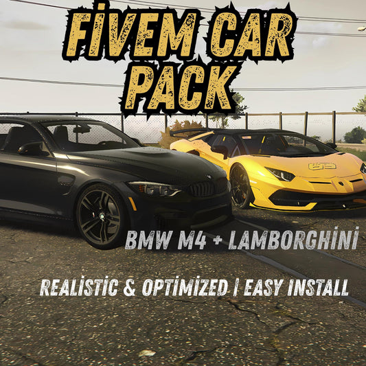 FiveM Car Pack – Lamborghini & BMW M4 | Realistic Vehicle Mod for GTA 5 RP Servers