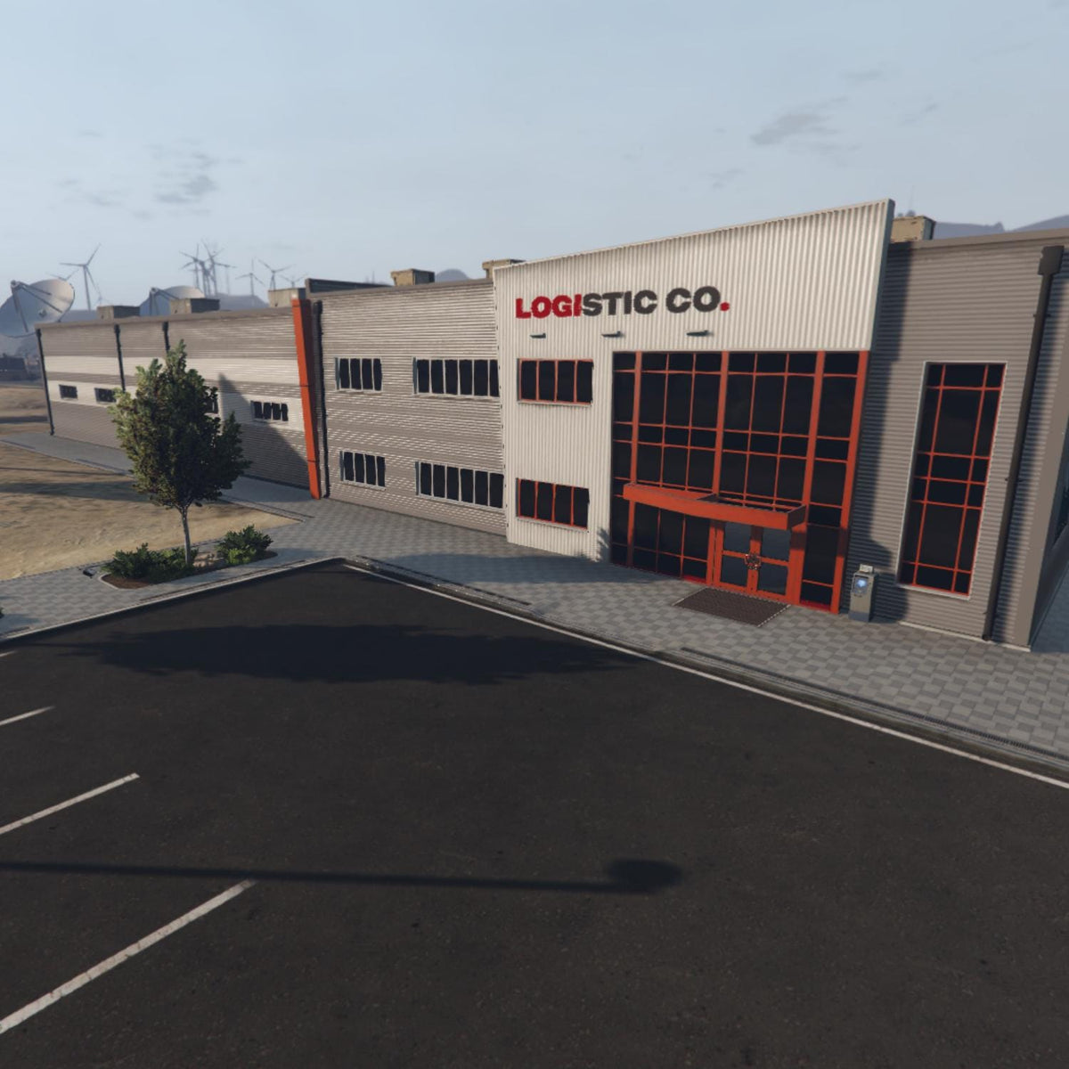 Logistics Warehouse MLO, Distribution Center Interior, Industrial Storage Facility