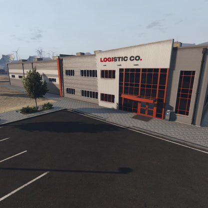 Logistics Warehouse MLO, Distribution Center Interior, Industrial Storage Facility