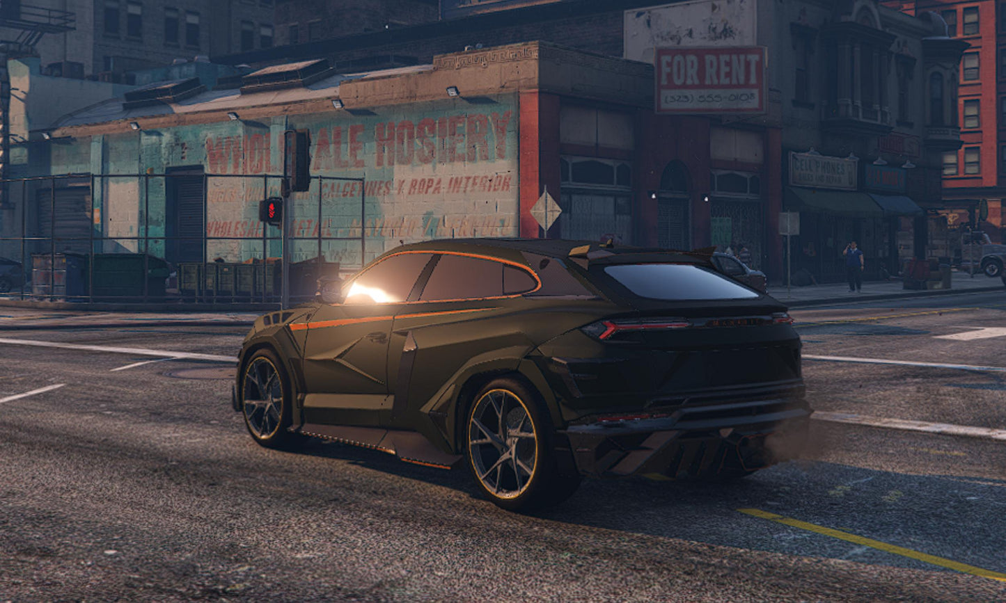 FiveM Lamborghini Urus Liberty Walk Add-On: Luxury SUV, 4 Colors