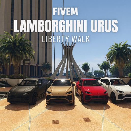 FiveM Lamborghini Urus Liberty Walk: Luxury SUV Add-On - 4 Colors