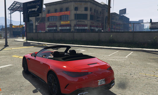 FiveM Mercedes-AMG SL Add-On: Luxury Convertible Sports Car