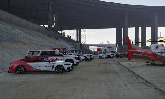 FiveM Emergency Vehicles Pack: Medical RP Ambulance, Trucks & Helicopter