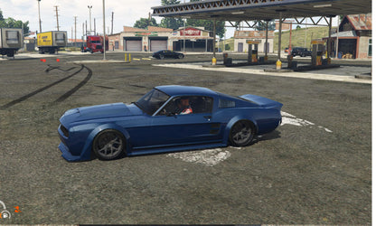 FiveM Debadged Muscle Car Mod: Custom Widebody, 5 Colors