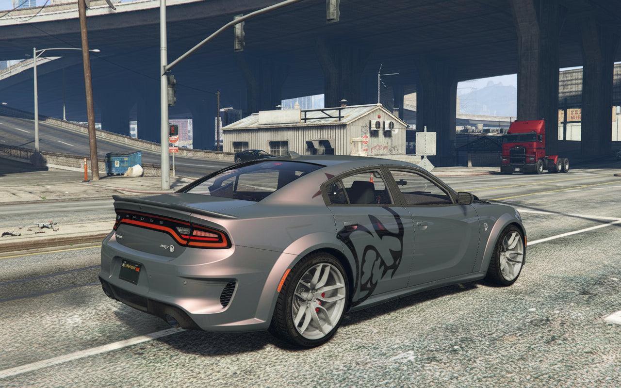 FiveM Dodge Charger: Optimized Muscle Car with Hellcat Accents