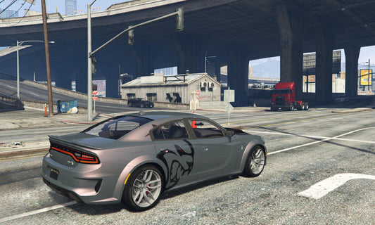 FiveM Dodge Charger: Optimized Muscle Car with Hellcat Accents