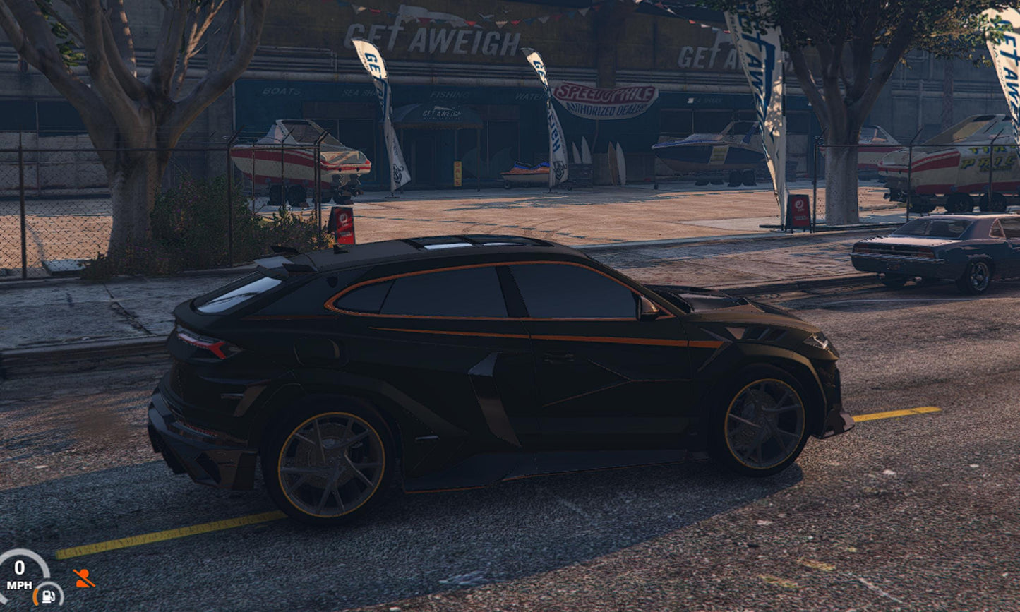 FiveM Lamborghini Urus Liberty Walk Add-On: Luxury SUV, 4 Colors