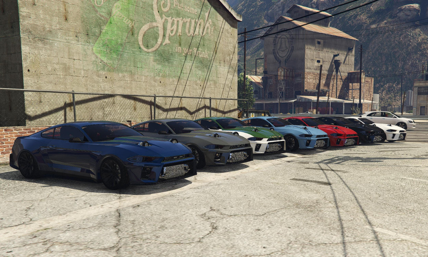 FiveM Sheriff Police Car Pack: 8 Color RP Vehicle Add-On