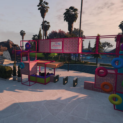 Water Park MLO, Resort Recreation Map, Outdoor Attraction Environment