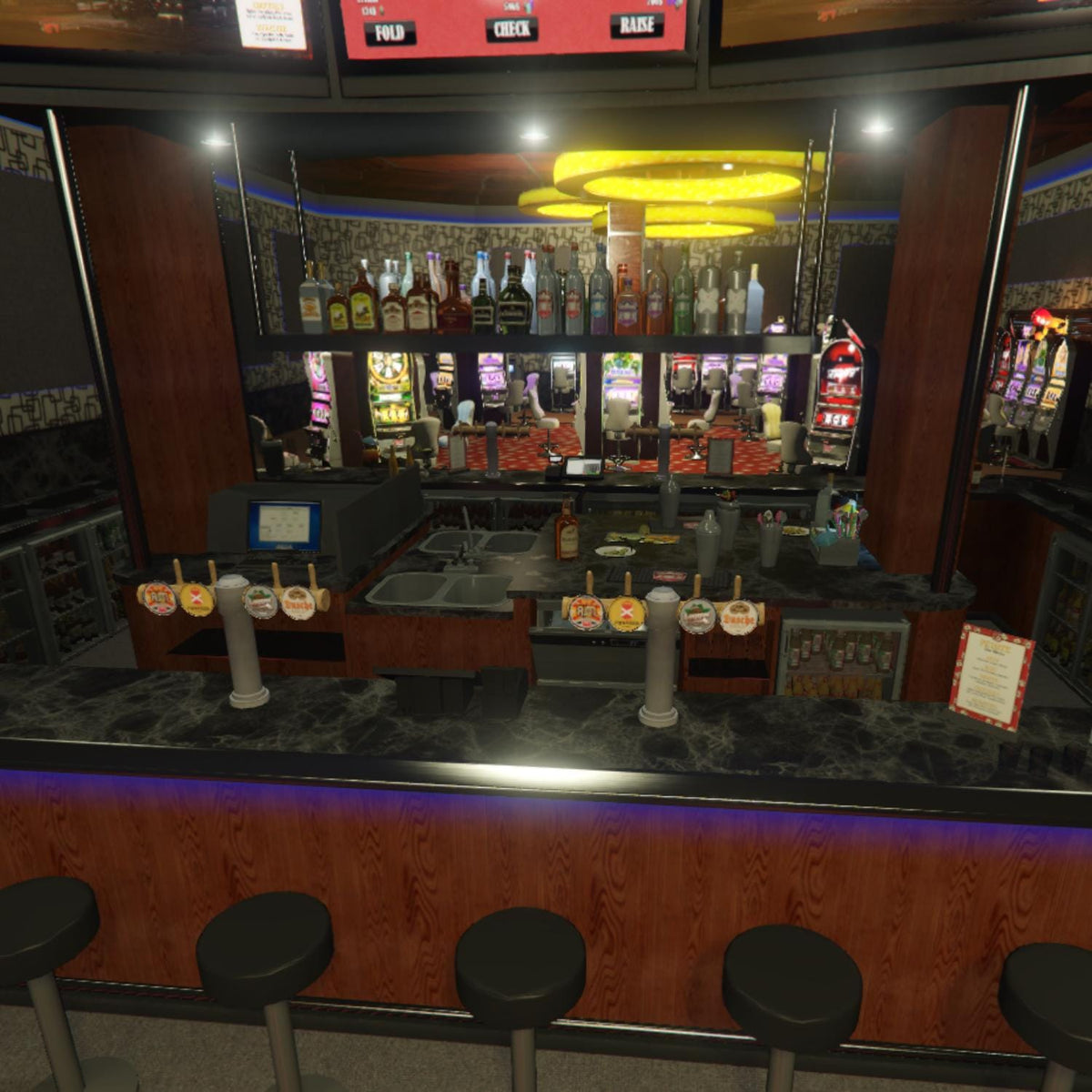 Casino MLO, Gaming Venue Interior, Entertainment Roleplay Environment