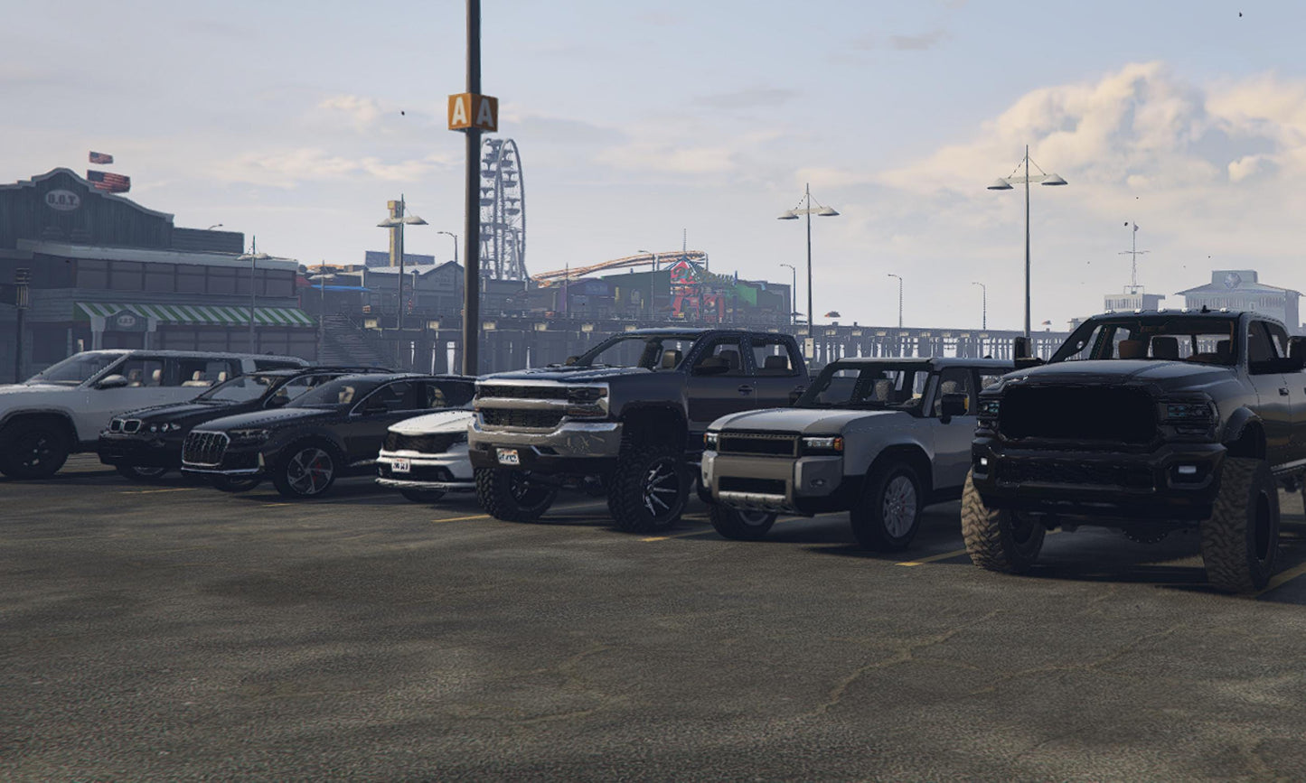 FiveM Luxury Car Pack: Jeep 4x4 & Sports Cars - 4 Colors