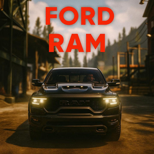 FiveM Car Mod: Black Ford Ram Pickup Truck for Roleplay