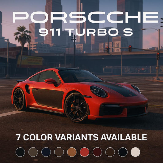 FiveM Porsche 911 Widebody Add-On: 7 Color Options, Realistic Design