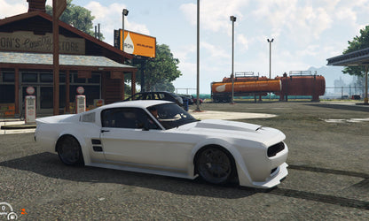 FiveM Debadged Muscle Car Mod: Custom Widebody, 5 Colors