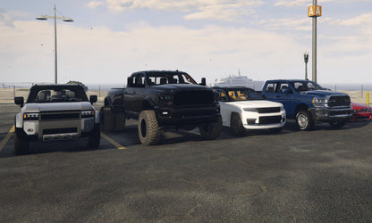 FiveM Luxury Car Pack: Jeep 4x4 & Sports Cars - 4 Colors