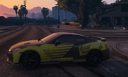 FiveM Nissan GT-R Car Mod: Debadged Drift-Ready JDM
