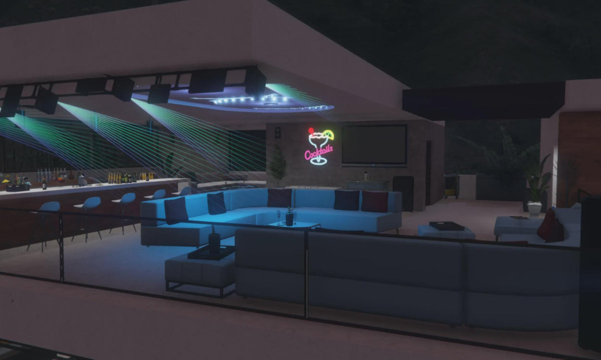 Modern Mansion MLO, Luxury Estate Interior, Hillside Roleplay Property