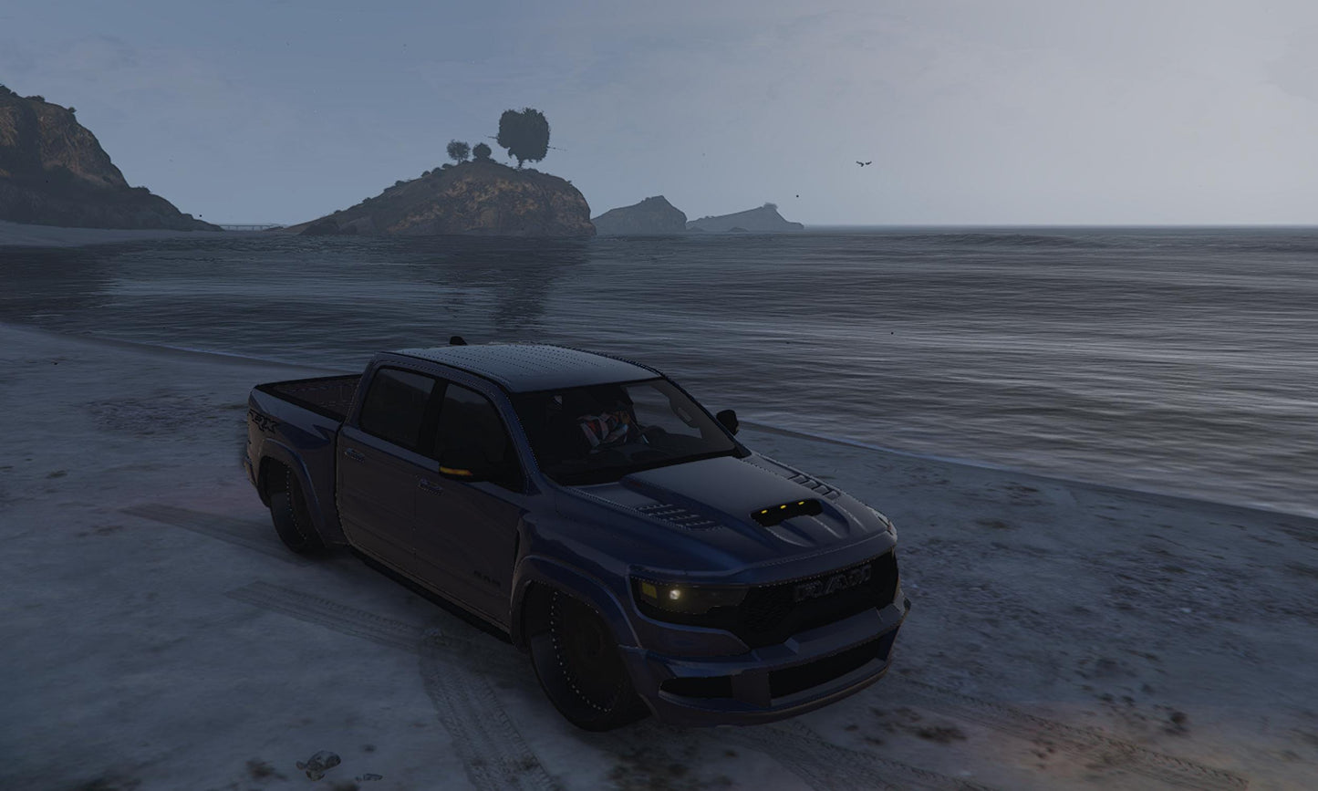 FiveM Car Mod: Black Ford Ram Pickup Truck for Roleplay