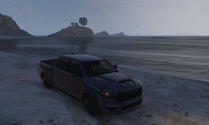 FiveM Car Mod: Black Ford Ram Pickup Truck for Roleplay