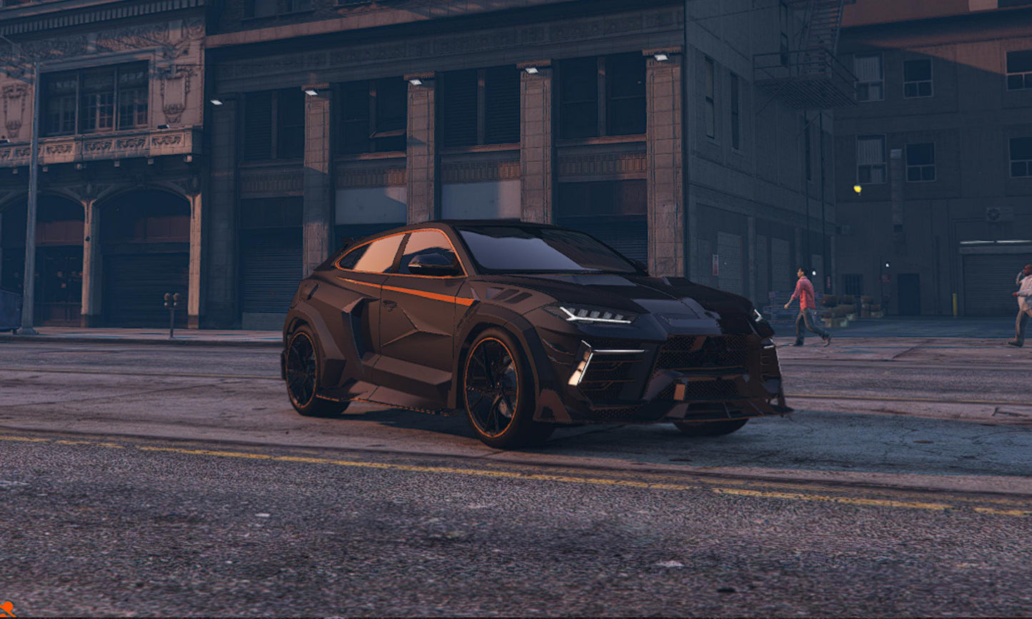 FiveM Lamborghini Urus Liberty Walk Add-On: Luxury SUV, 4 Colors
