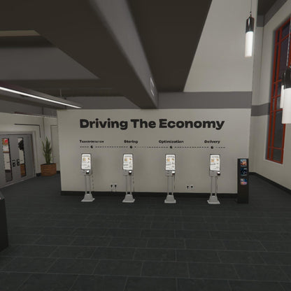 Logistics Warehouse MLO, Distribution Center Interior, Industrial Storage Facility