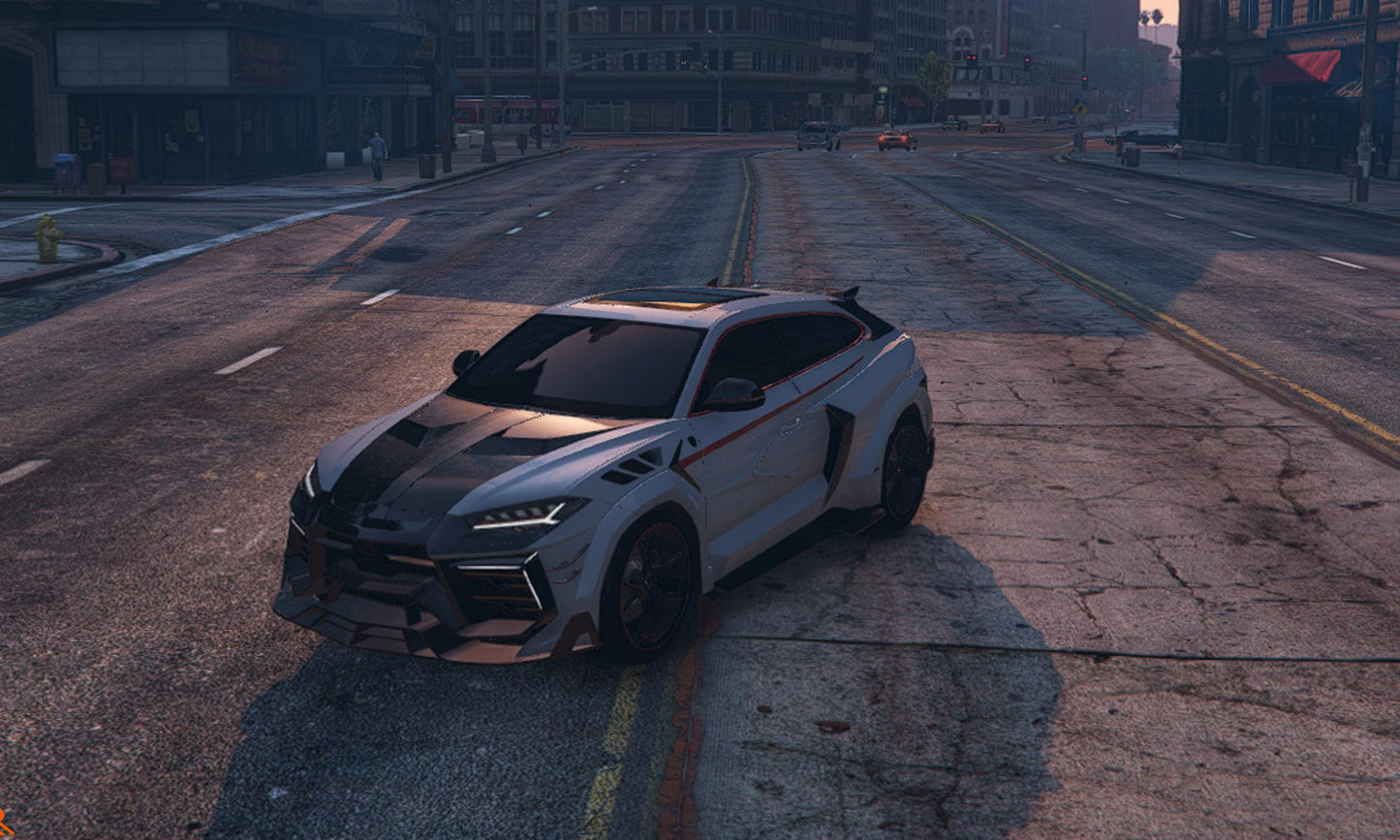 FiveM Lamborghini Urus Liberty Walk Add-On: Luxury SUV, 4 Colors