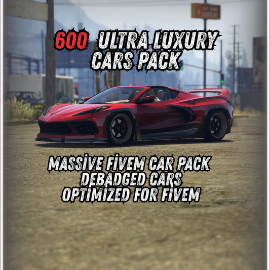 FiveM Car Pack | 600+ Addon Vehicles | Mega No-Brand Vehicle Pack for RP Servers”
