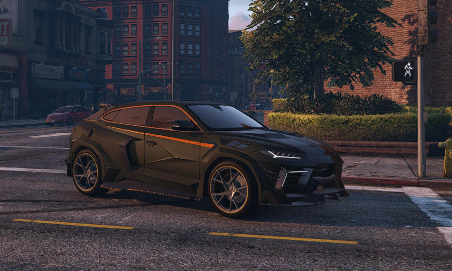 FiveM Lamborghini Urus Liberty Walk Add-On: Luxury SUV, 4 Colors