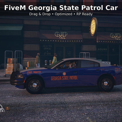 FiveM Georgia State Patrol Car | State Trooper Livery | High-Quality Police Vehicle | Easy Drag & Drop Install | Fivem Cars | Fivem Vehicles