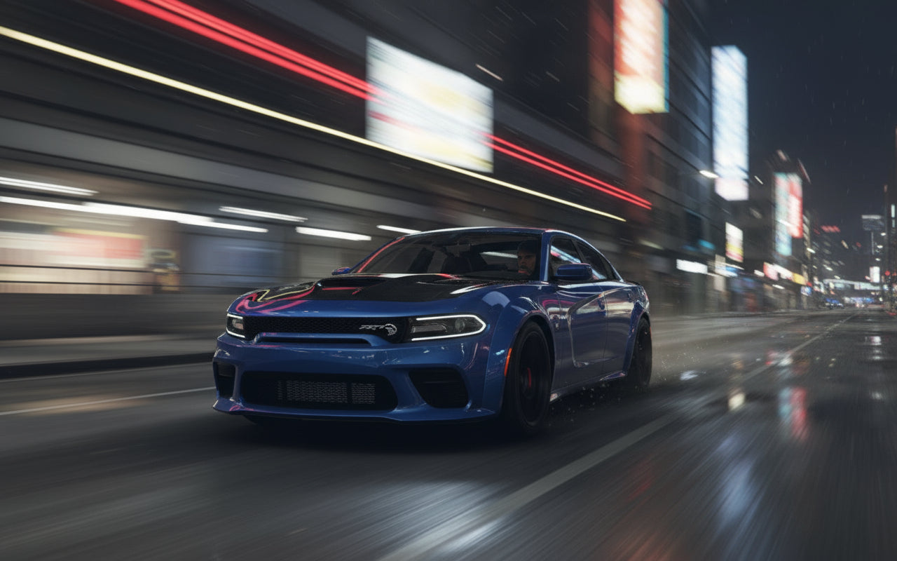 FiveM Dodge Charger: Optimized Muscle Car with Hellcat Accents