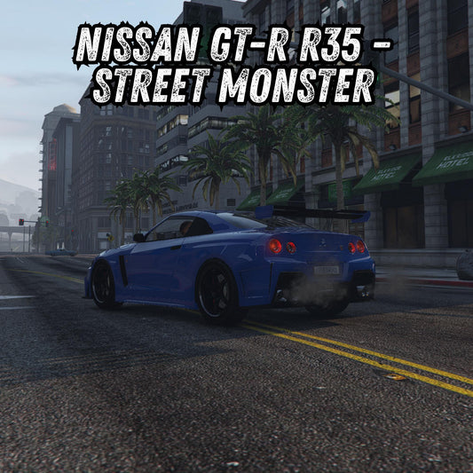 FiveM Nissan GT-R R35 Add-On Vehicle: JDM Drag & Drift Car