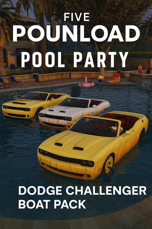 FiveM Dodge Challenger Boat Pack: Pool Party Edition